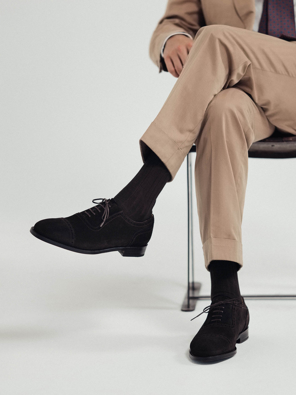 Men's Brown Suede Oxford Shoes – Adelaide