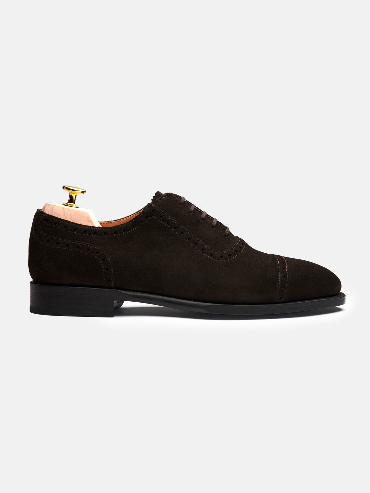Men's Brown Suede Oxford Shoes – Adelaide