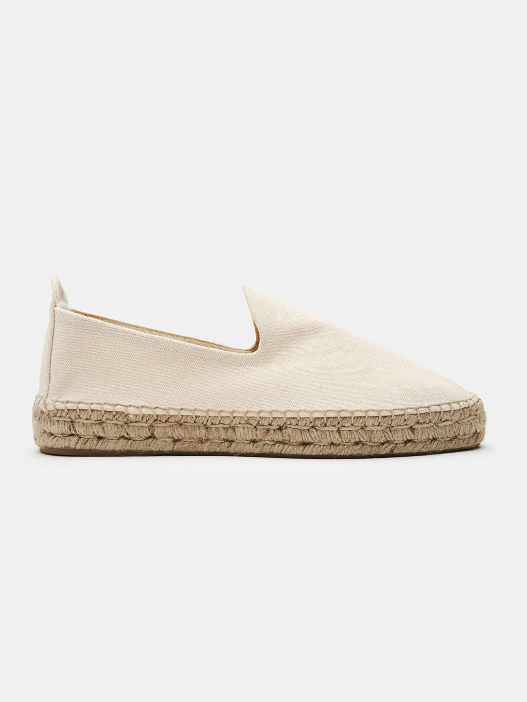 Men's Ivory Canvas Espadrilles
