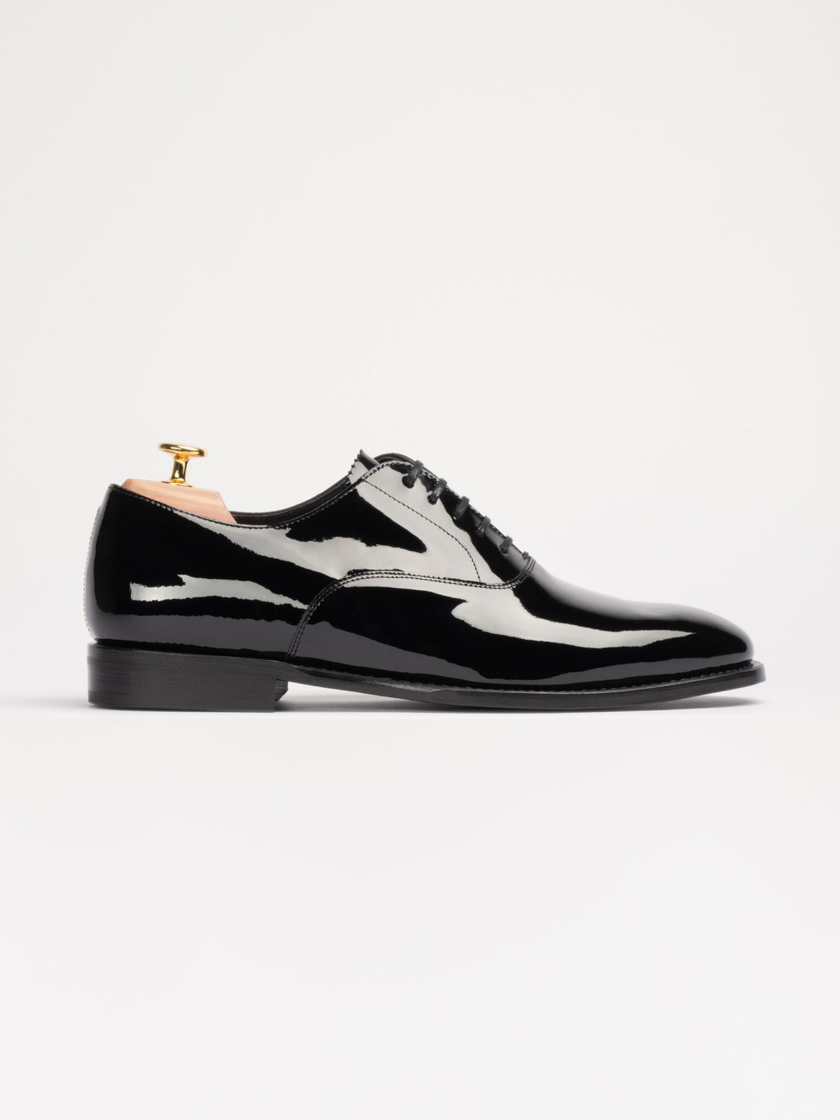 Men's Black Patent Leather Oxford Shoes