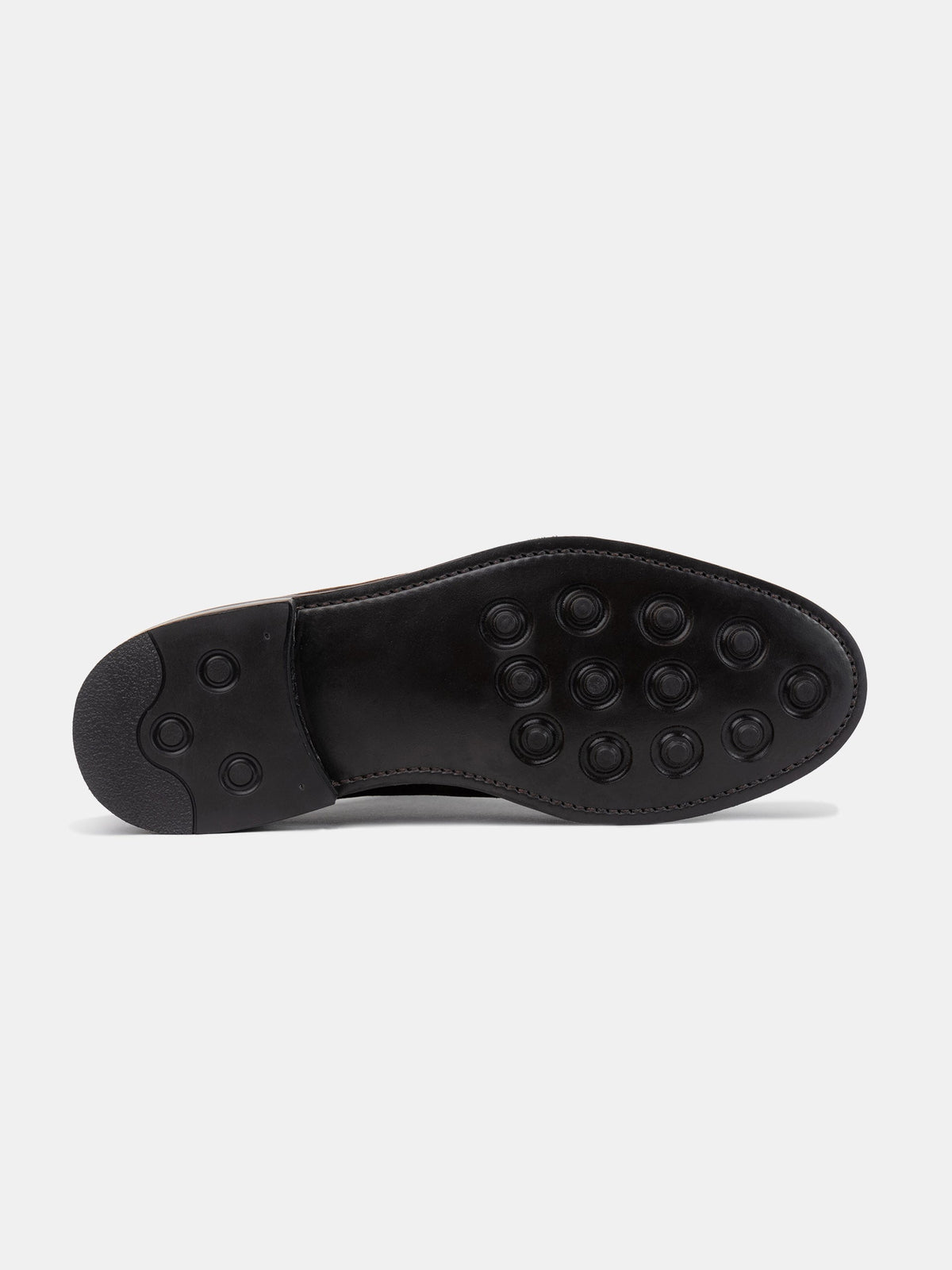 Men's Black Leather Derby Shoes – Blucher