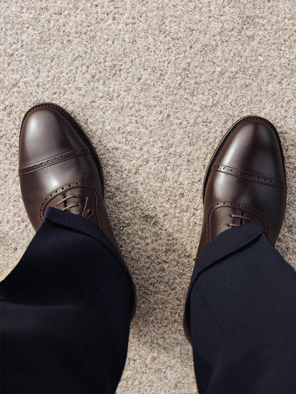 Men's Brown Leather Oxford Shoes – Adelaide