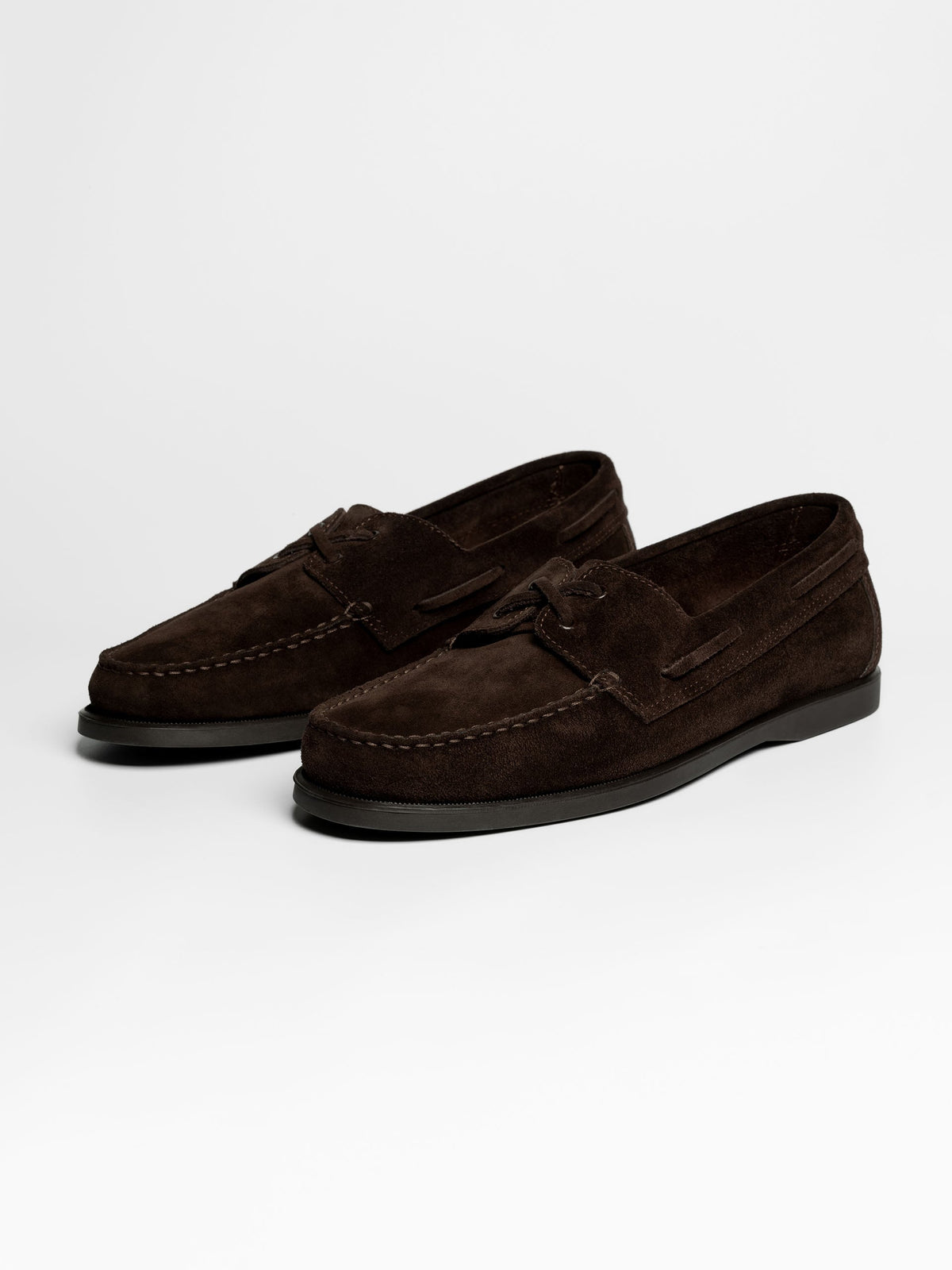 Men's Brown Suede Boat Shoes