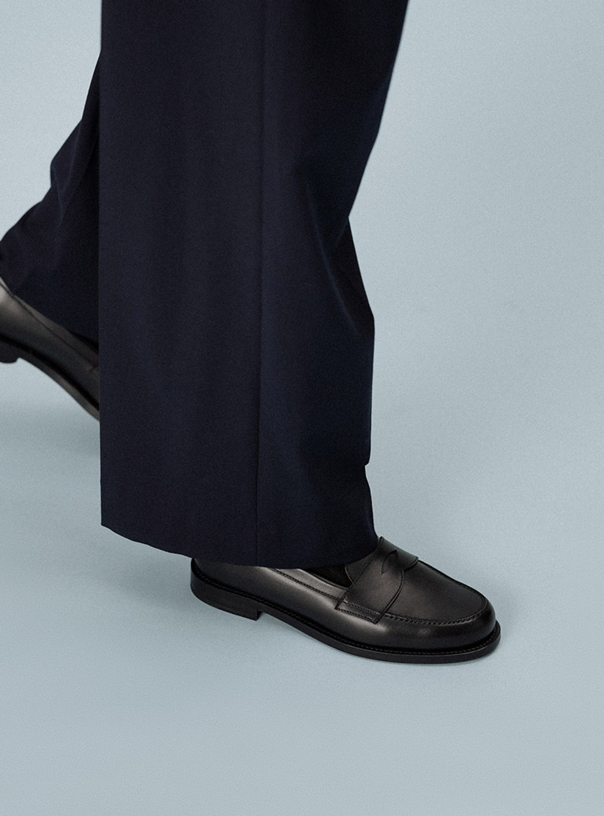 Men's Black Leather Loafers – Ivy