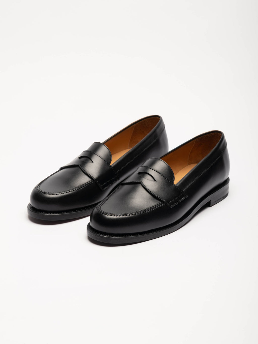 Men's Black Leather Loafers – Ivy
