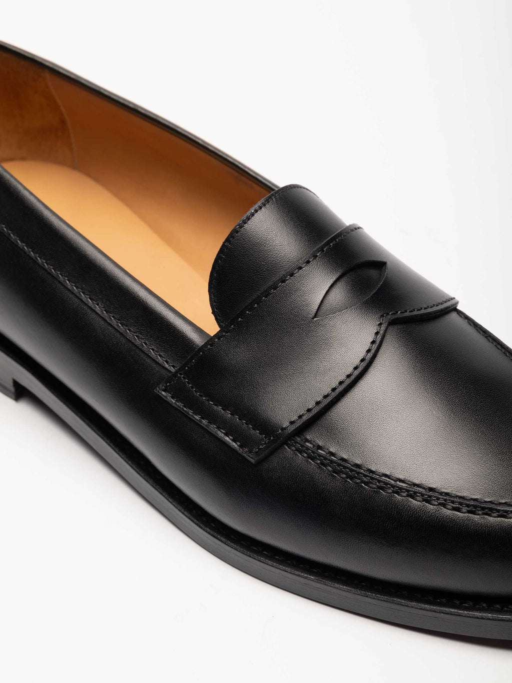 Men's Black Leather Loafers – Ivy
