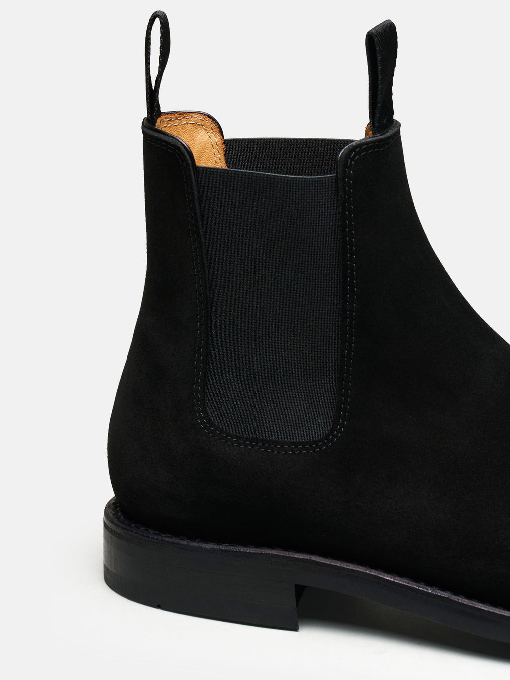 Men's Black Suede Chelsea Boots