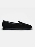 Men's Black Suede Belgian Loafers