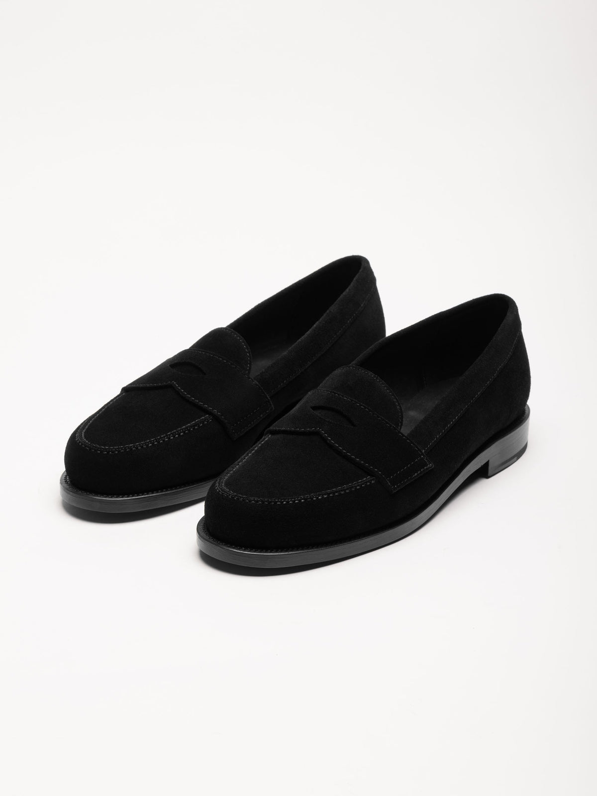 Men's Black Suede Loafers – Ivy