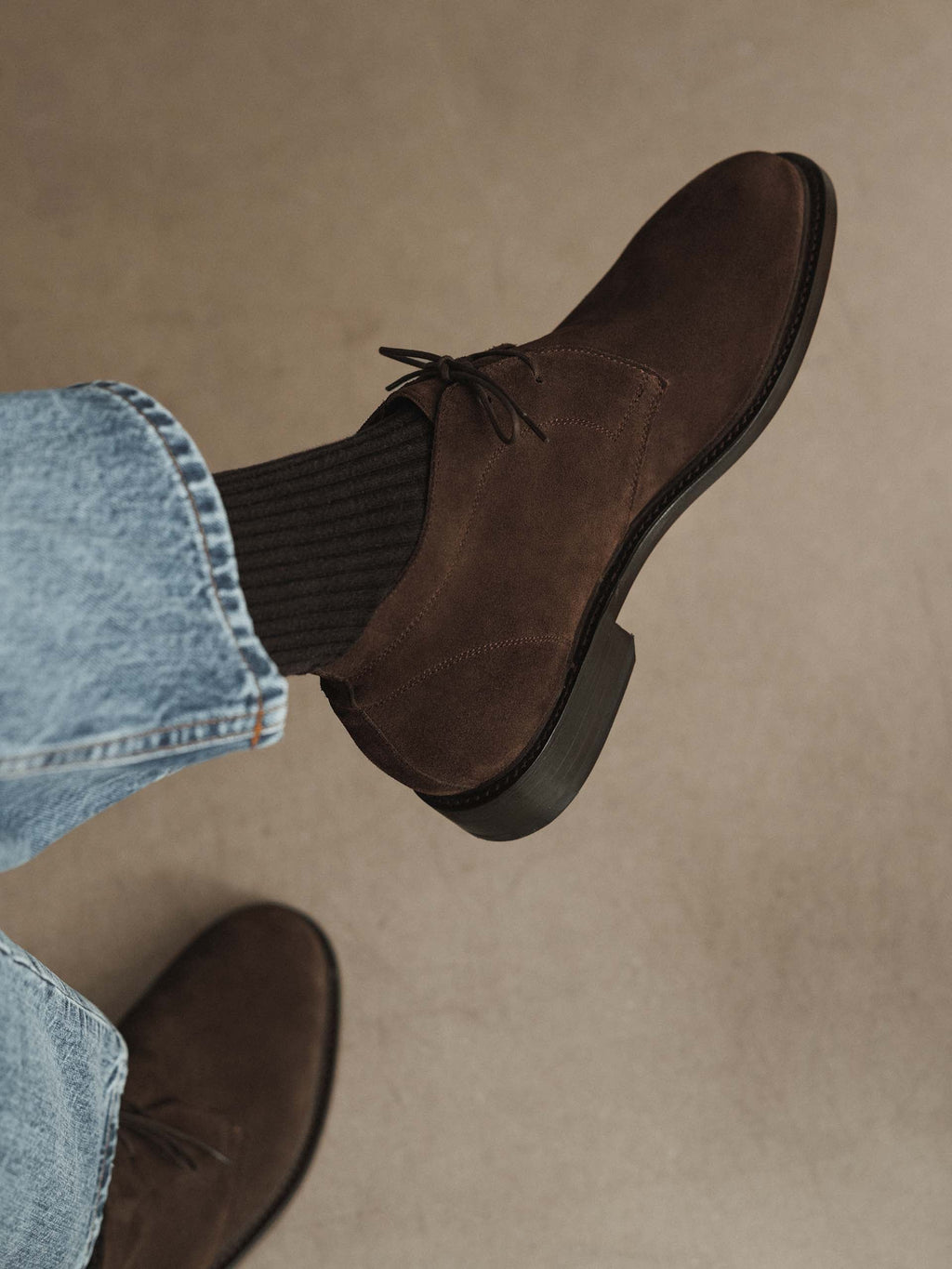 Men's Brown Suede Chukka Boots – Unlined