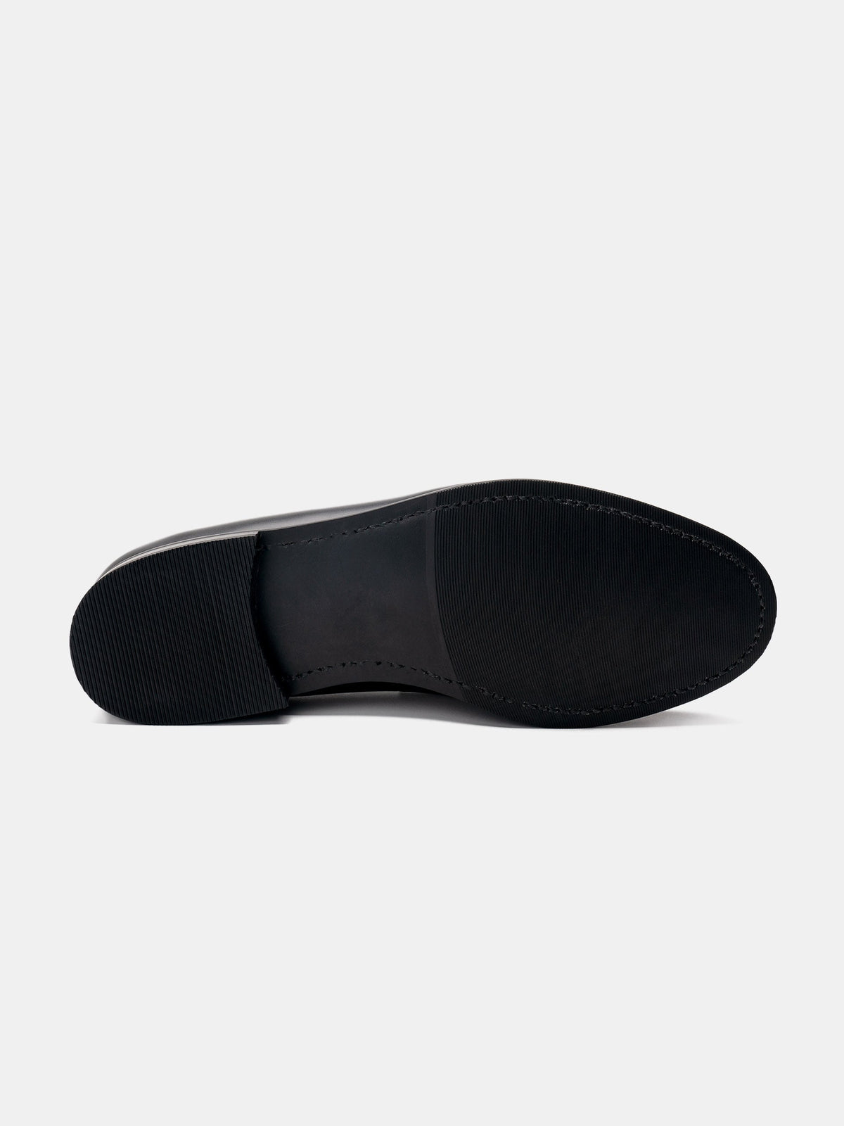 Men's Black Leather Tassel Loafers