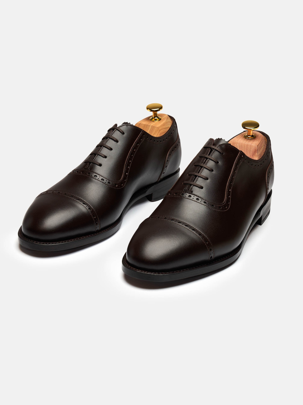 Men's Brown Leather Oxford Shoes – Adelaide