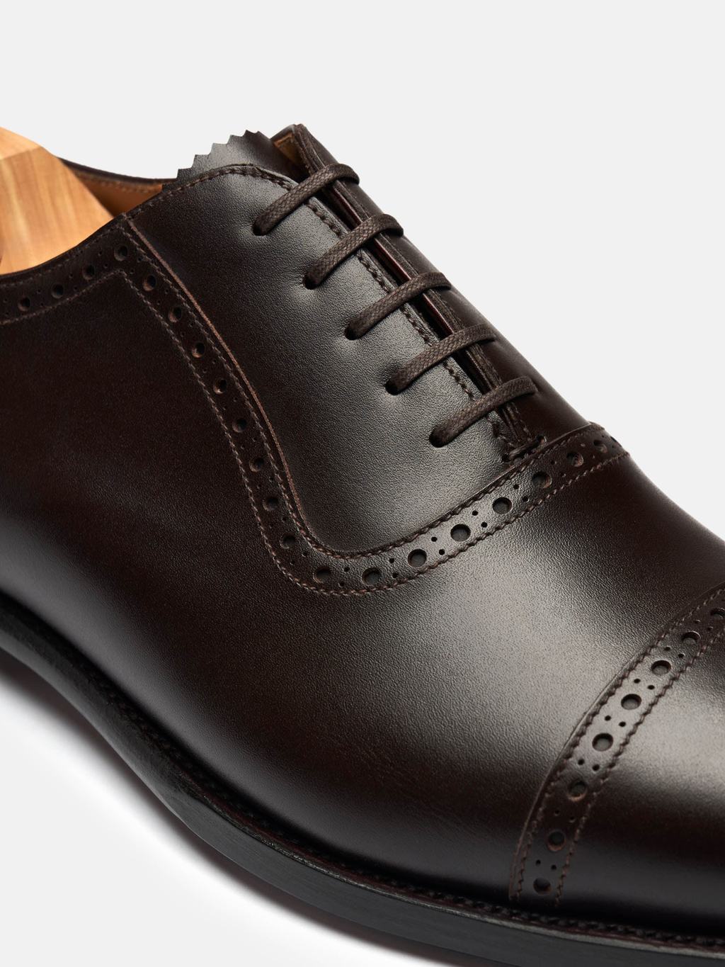 Men's Brown Leather Oxford Shoes – Adelaide