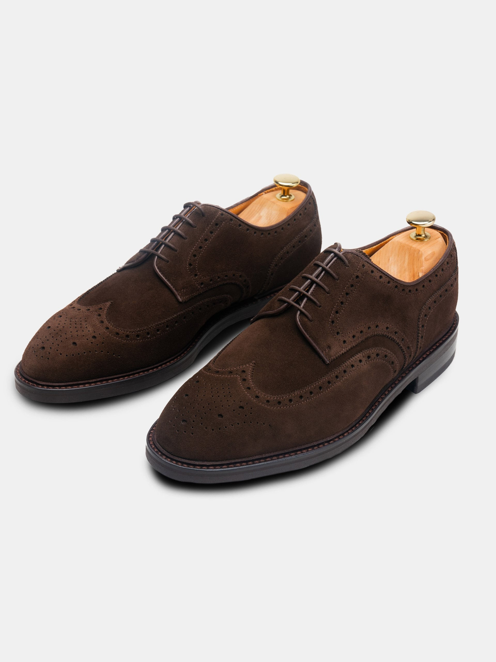 Men's Brown Suede Derby Shoes