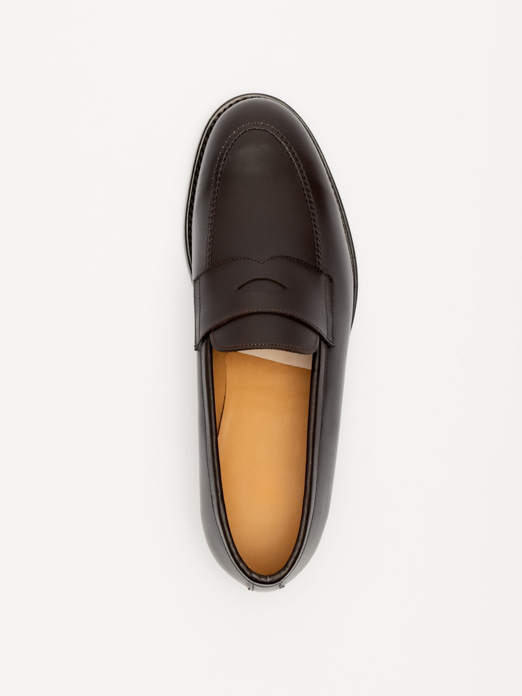 Men's Brown Leather Penny Loafers