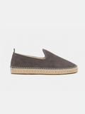 Men's Light Grey Suede Espadrilles