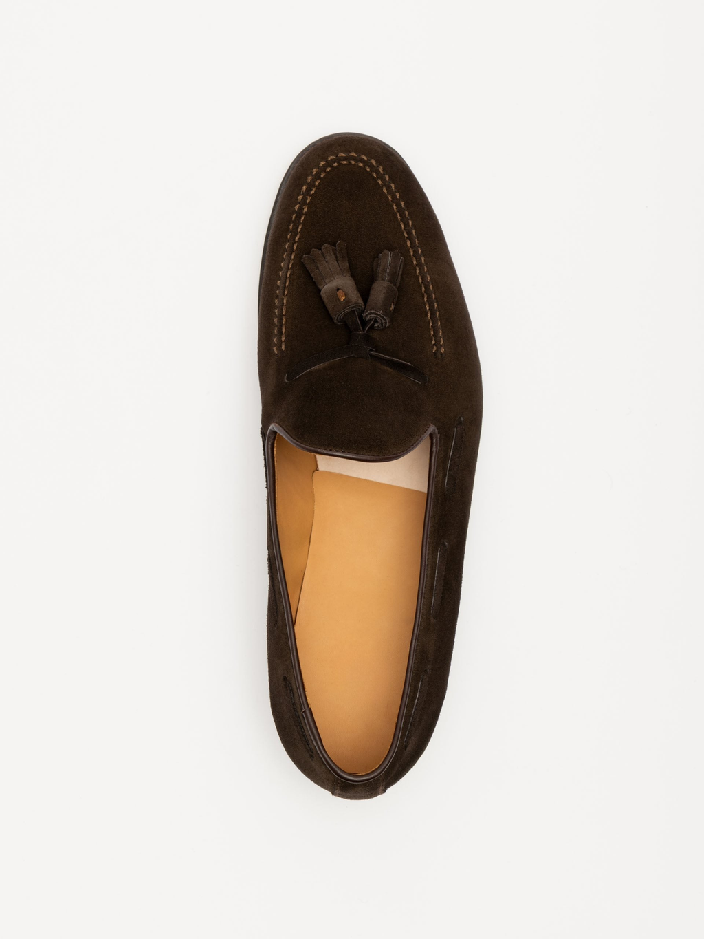 Men's Brown Suede Tassel Loafers