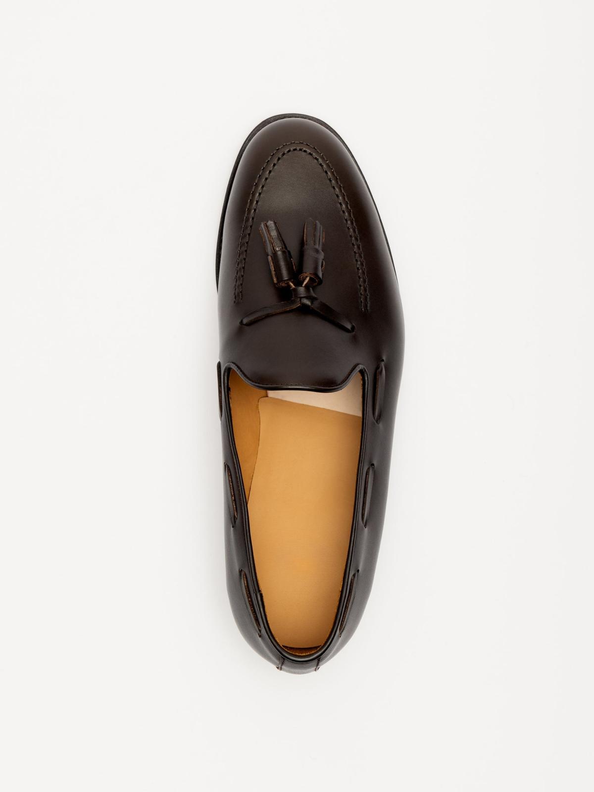 Men's Brown Leather Tassel Loafers