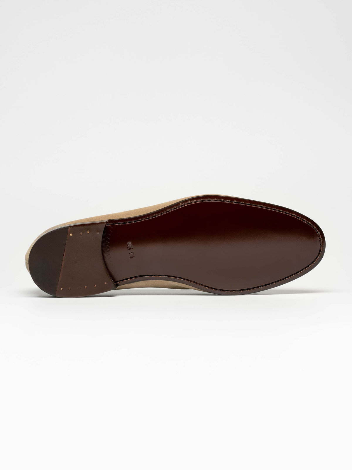 Men's Beige Suede Belgian Loafers – Unlined
