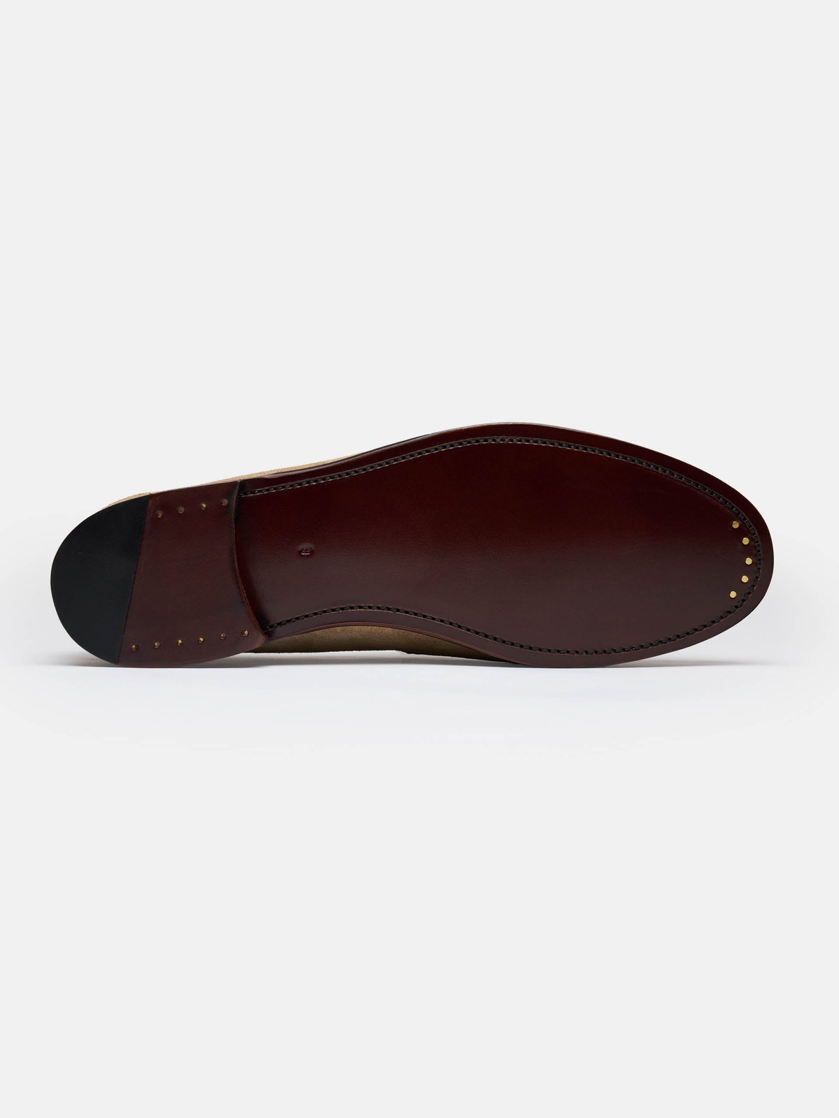 Men's Sand Suede Penny Loafers – Unlined