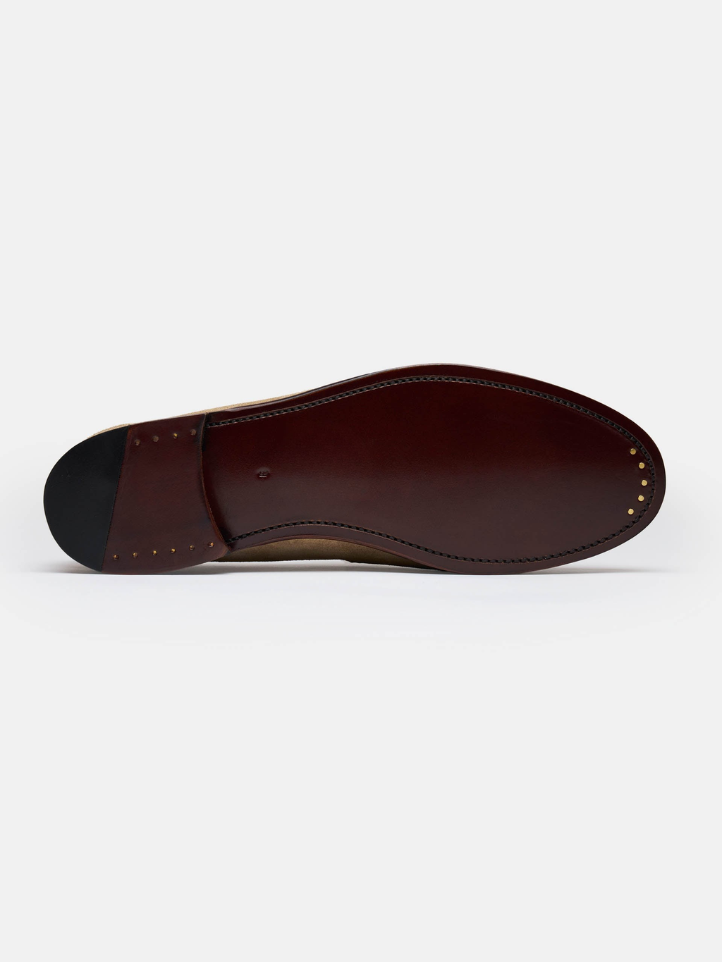 Men's Brown Suede Penny Loafers