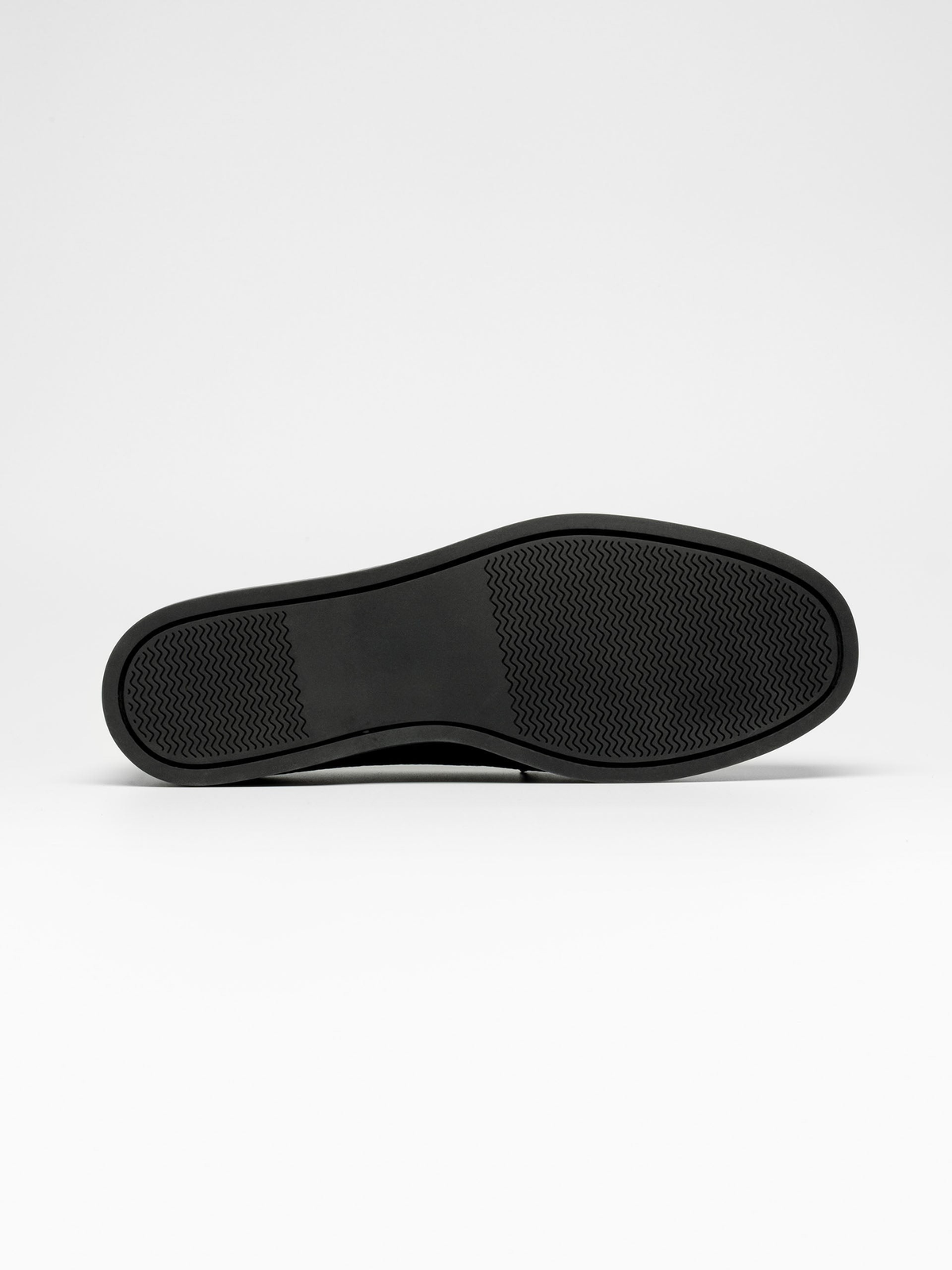 Men's Black Grained Leather Loafers – Venetian