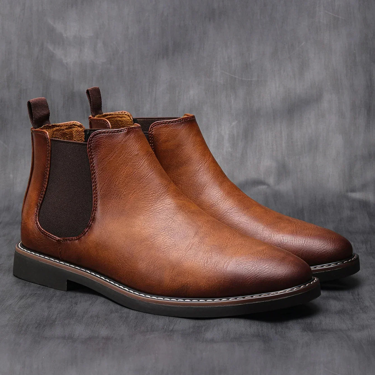 Men's Waterproof Leather Chelsea Boots – All-Day Comfort