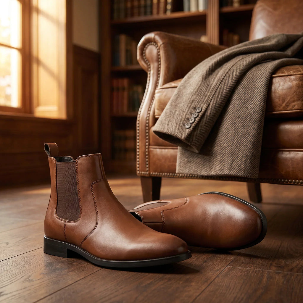 Men's Cognac Chelsea Boots – Prescott