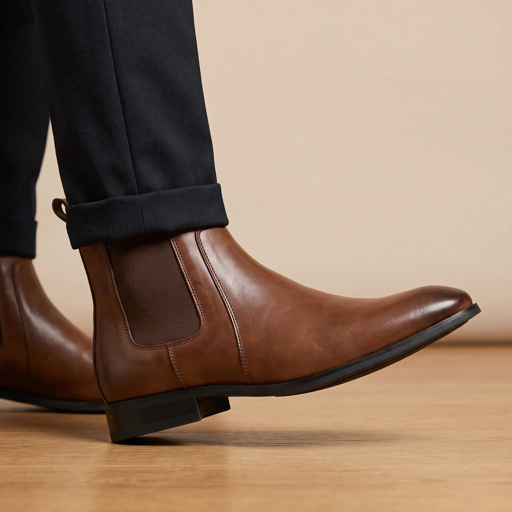 Men's Cognac Chelsea Boots – Prescott