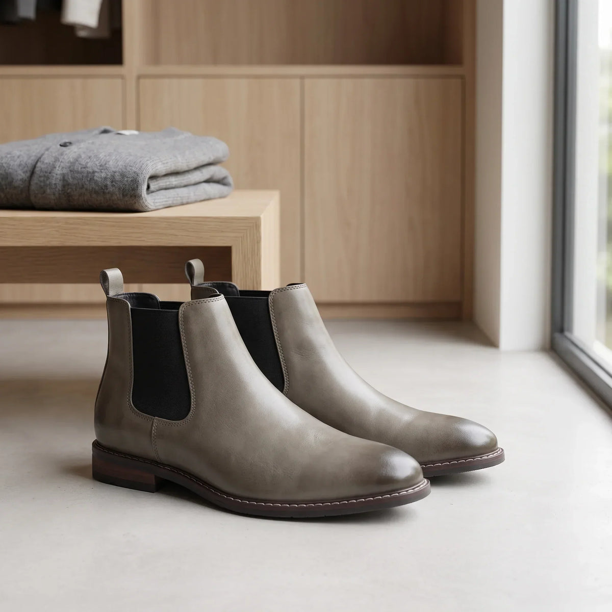 Men's Taupe Chelsea Boots – Sterling
