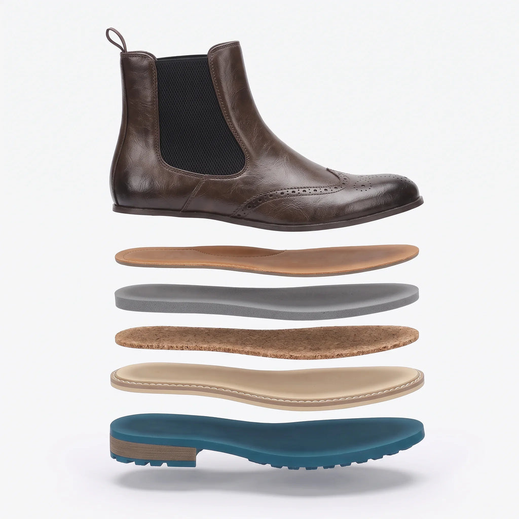 Men's Espresso Brown Brogue Chelsea Boots – Ashcombe